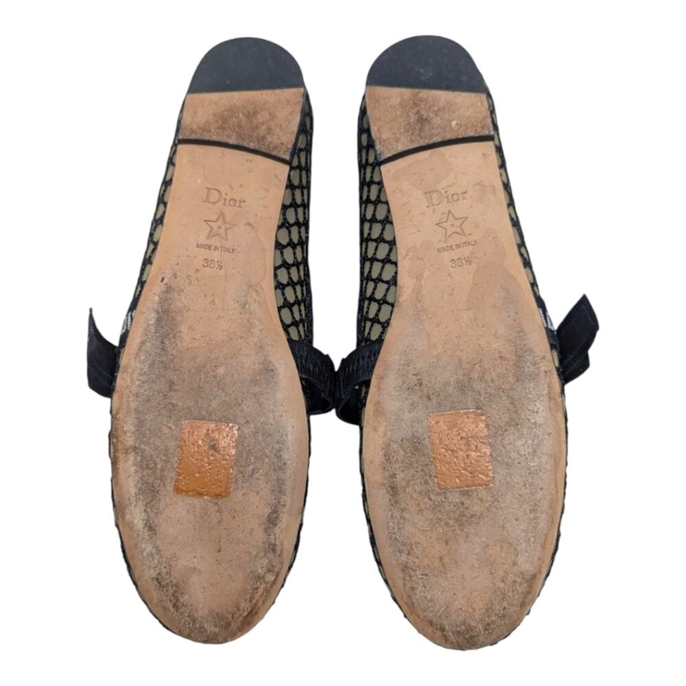 Christian Dior Miss J'Adior Ribbon Mesh Lace Ballet Flat Mary Jane 8.5 | 8 - Picture 11 of 13